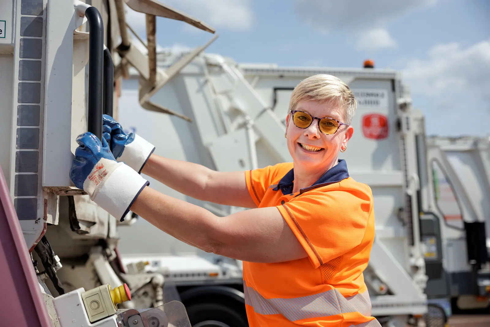 Medewerkster van de Afvalstoffendienst