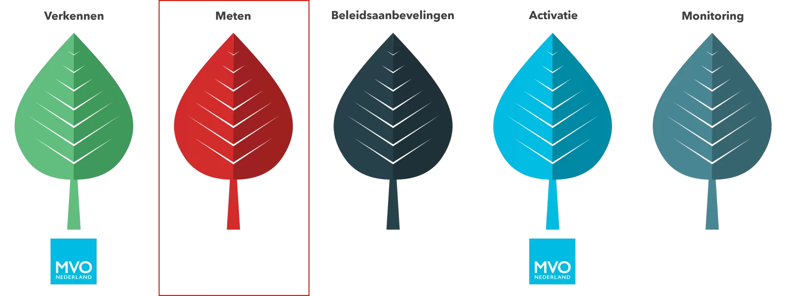 Vijf modules van de NEx